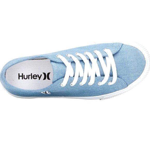 Hurley 7 Sneaker Woman's Carrie Canvas Lace-up Casual Shoe Classic Blue Denim - Picture 12 of 15